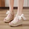 Dames sandalen met open teen en sleehak, bandjeshakken, Mode, feesten en bruiloften, goedkoop, zomer 2024