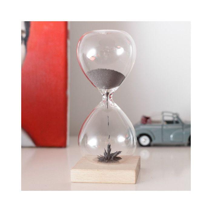 Sablier - Kikkerland - Magnétique - Transparent - Acier - Stalagmites en fer