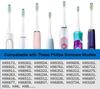 Compatible Philips Sonicare DiamondClean Replacement Regular Brushes, (8 Brushes, Black)