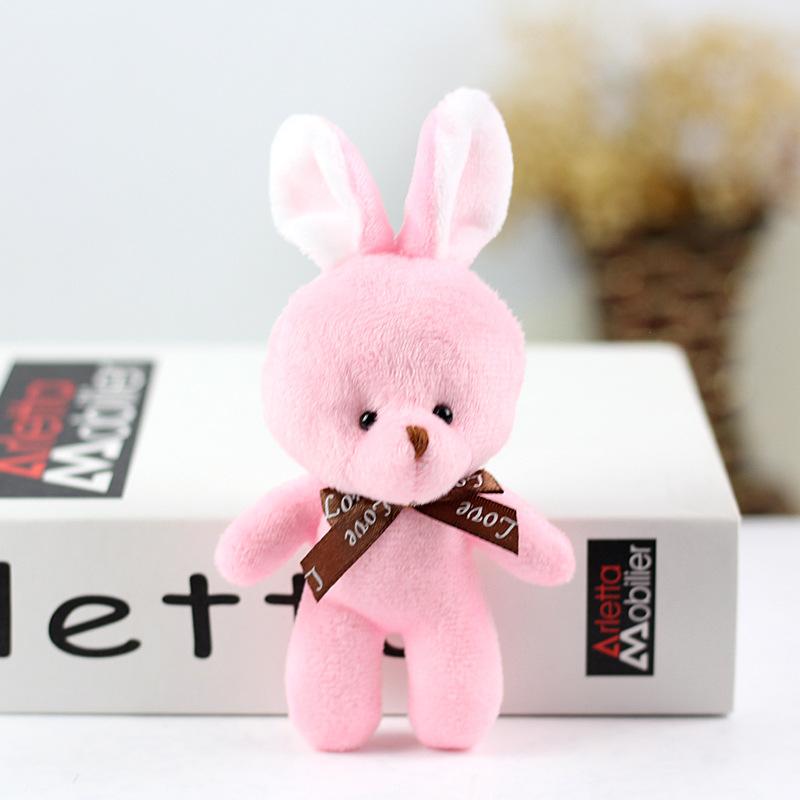 Plush Bunny Stuffed Animal Soft Toy Small Size 16cm High Lightweight Fabric Material Suitable for Kids and Collectors
