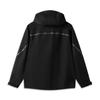 Li Ning Outdoor CF Waterproof Fashion Simple Comfortable Breathable Versatile Casual Windbreaker Unisex Outerwear Black AFYW025-3