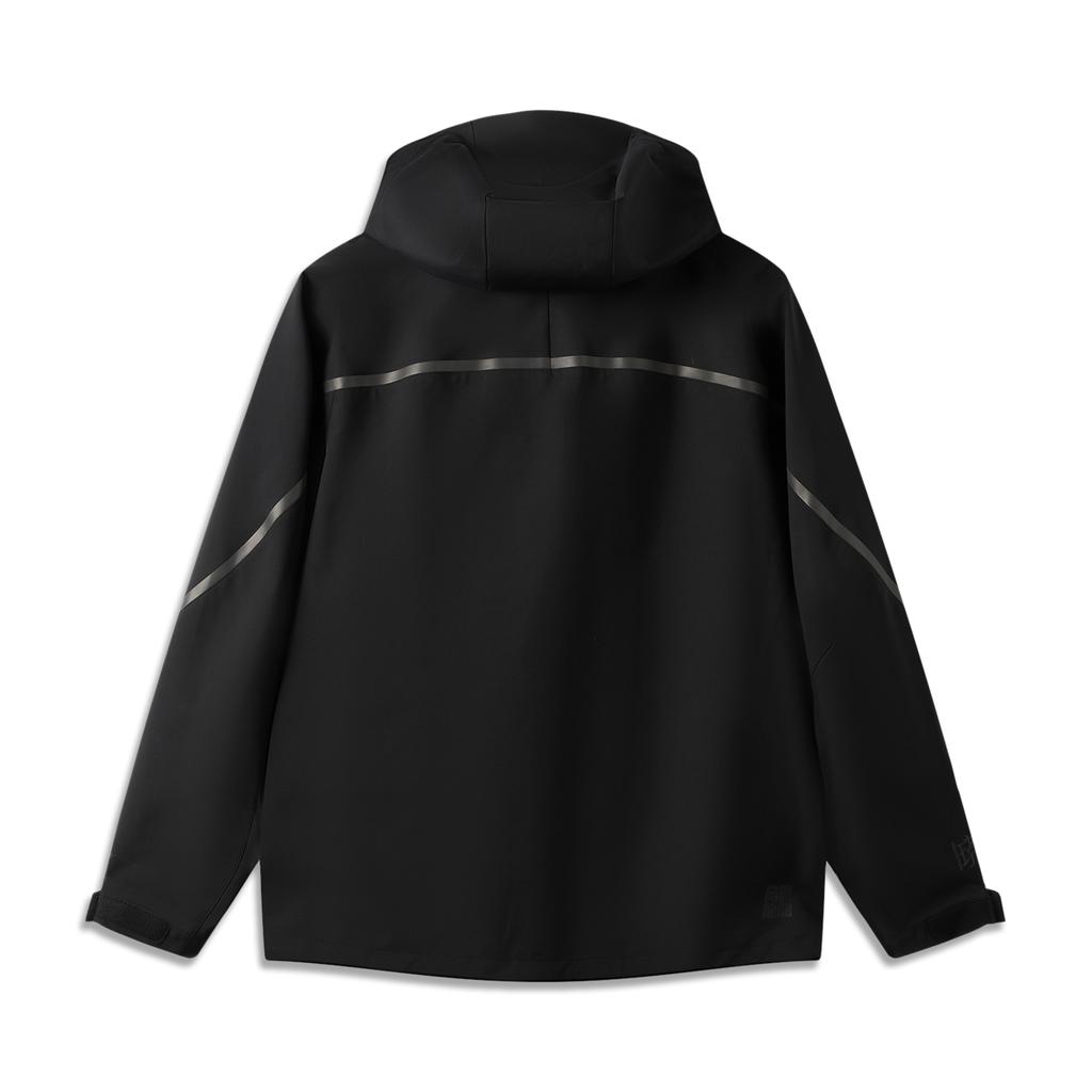 Li Ning Outdoor CF Waterproof Fashion Simple Comfortable Breathable Versatile Casual Windbreaker Unisex Outerwear Black AFYW025-3