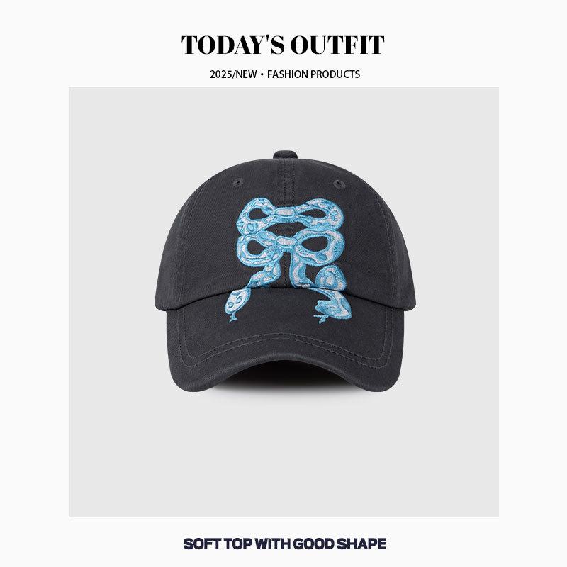 Bow Embroidered Printed Baseball Cap Fashionable Casual Ins Baseball Cap Women