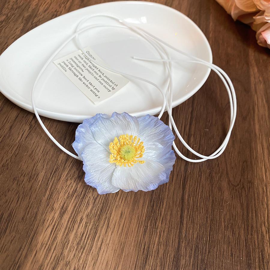 

Весенне-летняя атмосфера тканевый цветок кулон ожерелье модное милое ожерелье милые маленькие свежие украшения женские с высоким чувством