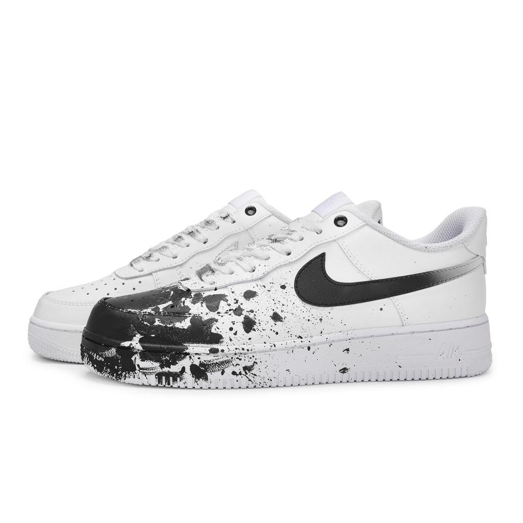Nike Air Force 1 811 Manufacturing, Ink Wash On Site Mismatched, Special Shoe Box Abrasion Resistant Low Top CW2288-111(Team80-S-BOX)