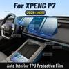 Interior TPU for XPENG P7 2024 2025 Protective Film Cover Anti-Scratch Gearbox Panel Navigation Screen Automotive