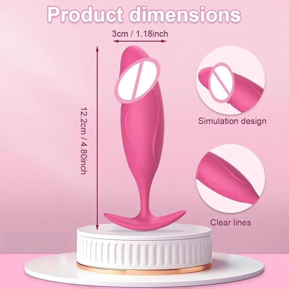Vibrating Anal Plug Silicone Anal Massager Multispeed Vibration Butt Stimulator Adult Personal Massage Toy