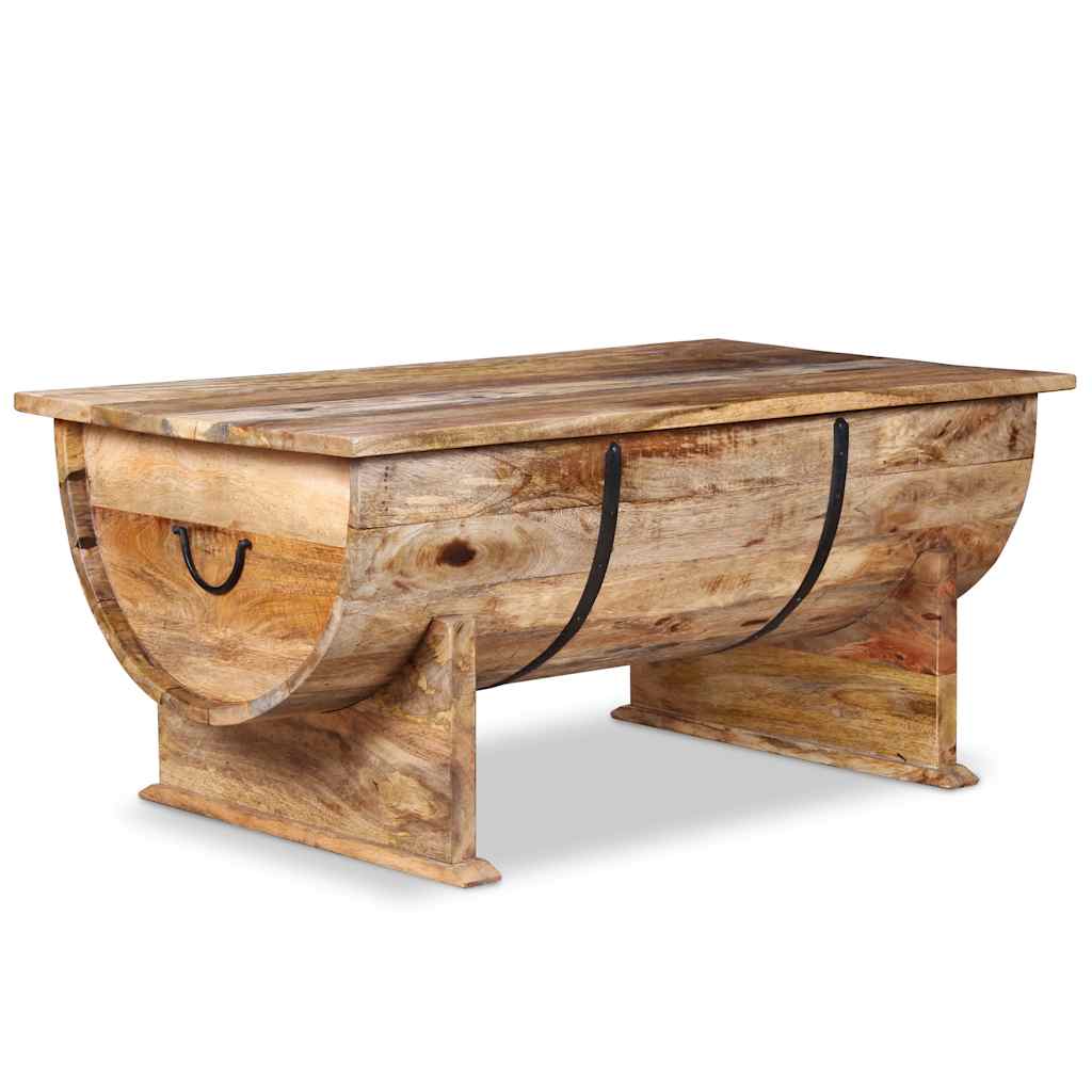 Coffee Table, Solid Mango Wood, 88 X 50 X 40 Cm