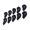 10pcs Golf Iron Covers Set with Numbers Waterproof Golf Head Cover Protective Headcover for Court Exercise Dark Blue