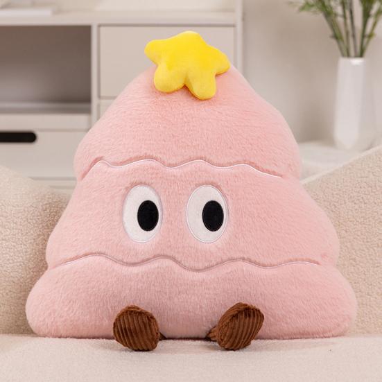 Christmas Tree Plush Pillow Blanket Cartoon Tree Shape Throw Pillow Stuffed Plushie Hugging Cushion Sofa Bedroom Living Room Decoration