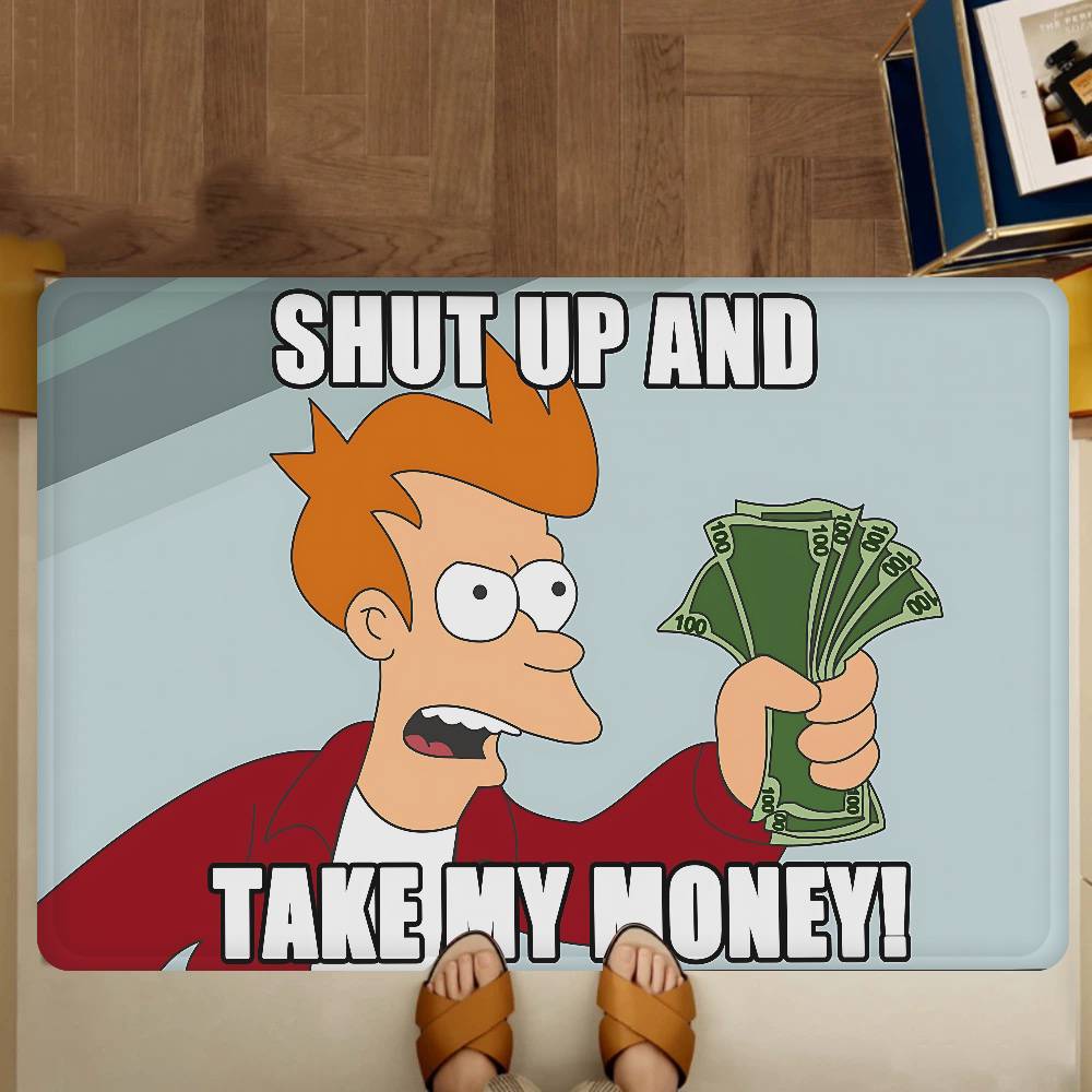 Popular American Animation F-Futurama Kitchen Mat Cheaper Anti-slip Modern Living Room Balcony Printed Modern Home Decor