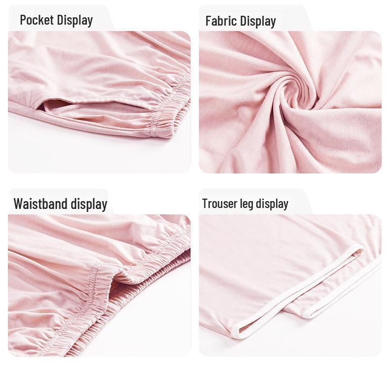 Pure Desire Women's Soft Modal Pajamas - Spring/Fall Plus Size Long Sleeve Homewear Set