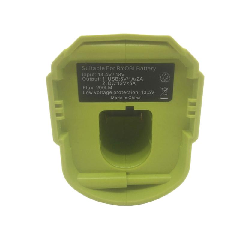 Portable Power Source Li-ion With Lighting Function Dual Usb Output+ Dc Output Compatible For Ryobi