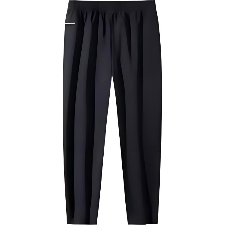 

Anta Training Series Letter Casual Simple Solid Color Straight Leg Elastic Knitted Sports Pants Men bottoms Black 152447314S-3 M