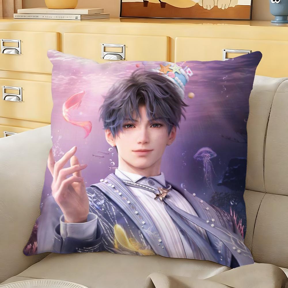 RRafayel Love DDeepspace Cushion Cover Soft Durable Reversible Pillow Cover Home Car MultiScene Daily Comfort Pillowcase