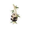 Süßer Panda umarmt Bambus Herren und Damen Abzeichen Temperament Accessoires Brosche