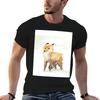 Wimdy Fox Watercolour Painting TShirt Big Size Short Sleeve Tee for Unisex