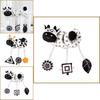 Interactive Black And White Animal Bedside Crib Toy For Babies