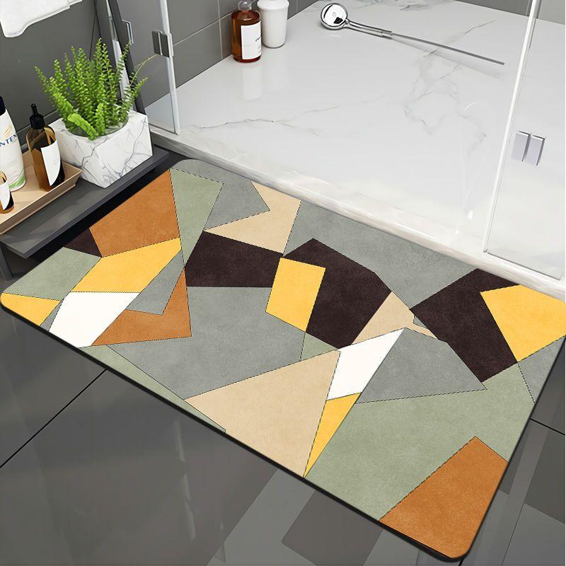Diatom Mud Bathroom, Bathroom Entrance, Kitchen Floor Mat, Anti Slip, Absorbent, Wear-resistant, Quick Drying Mat