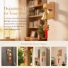 Wall Mount Magnetic Doorbell Wooden Base Wind Chime Clear Sound Brass Bell  Entry Reminder