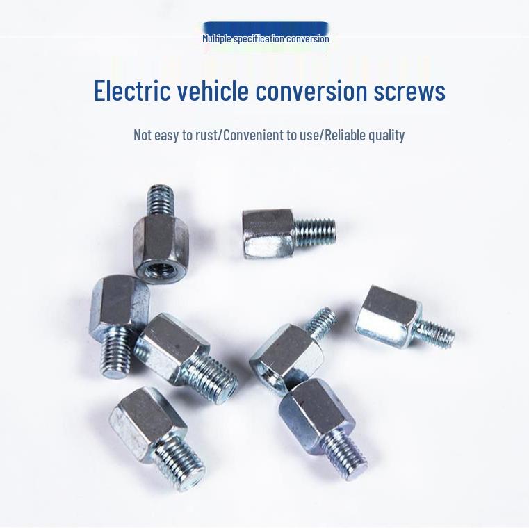 

Motorcycle Electric Rearview Mirror Adapter: M8/M10 Heightening Nut Inner M10 reverse to Outer M10 normal