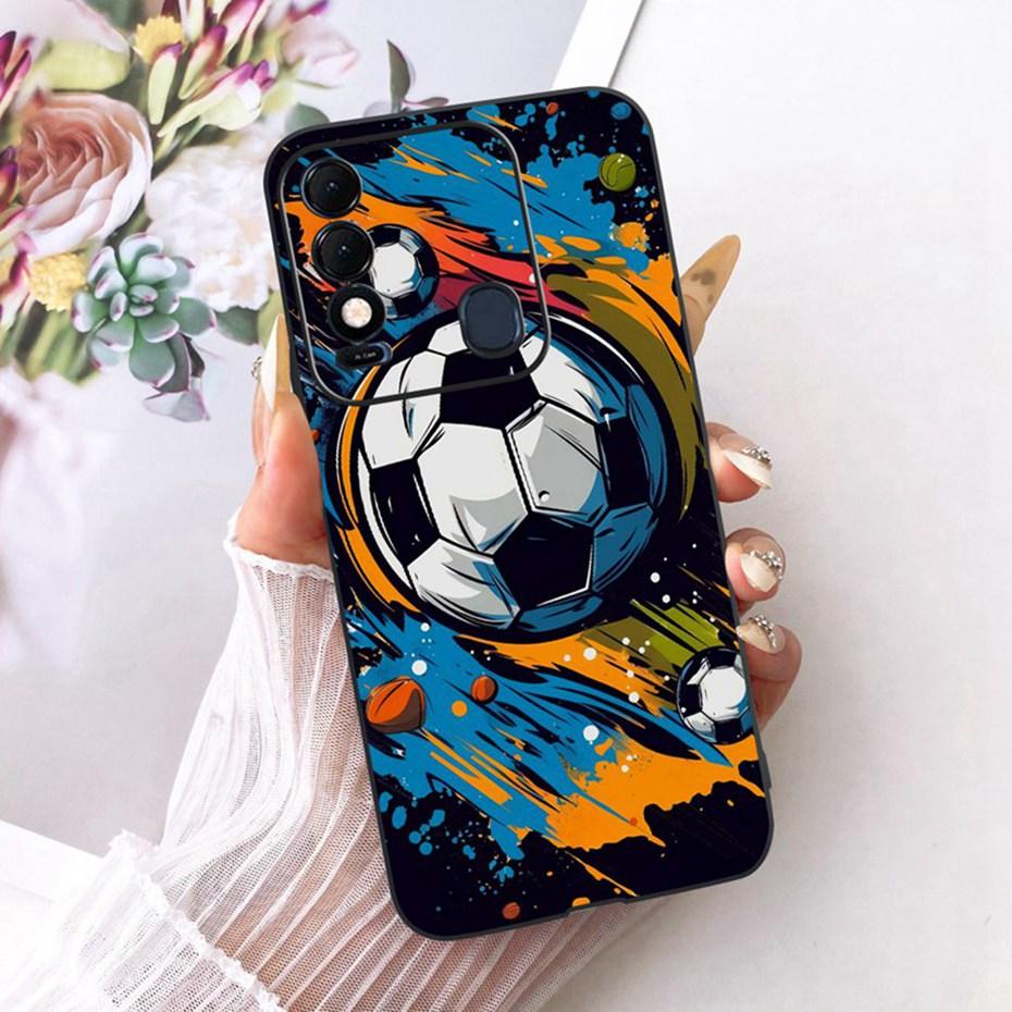 Fashion Cool Case For Tecno Spark 8 8T 8C Soft Black Silicone TPU Back Cover For Tecno Spark8 Spark8C Spark8T Phone Cases