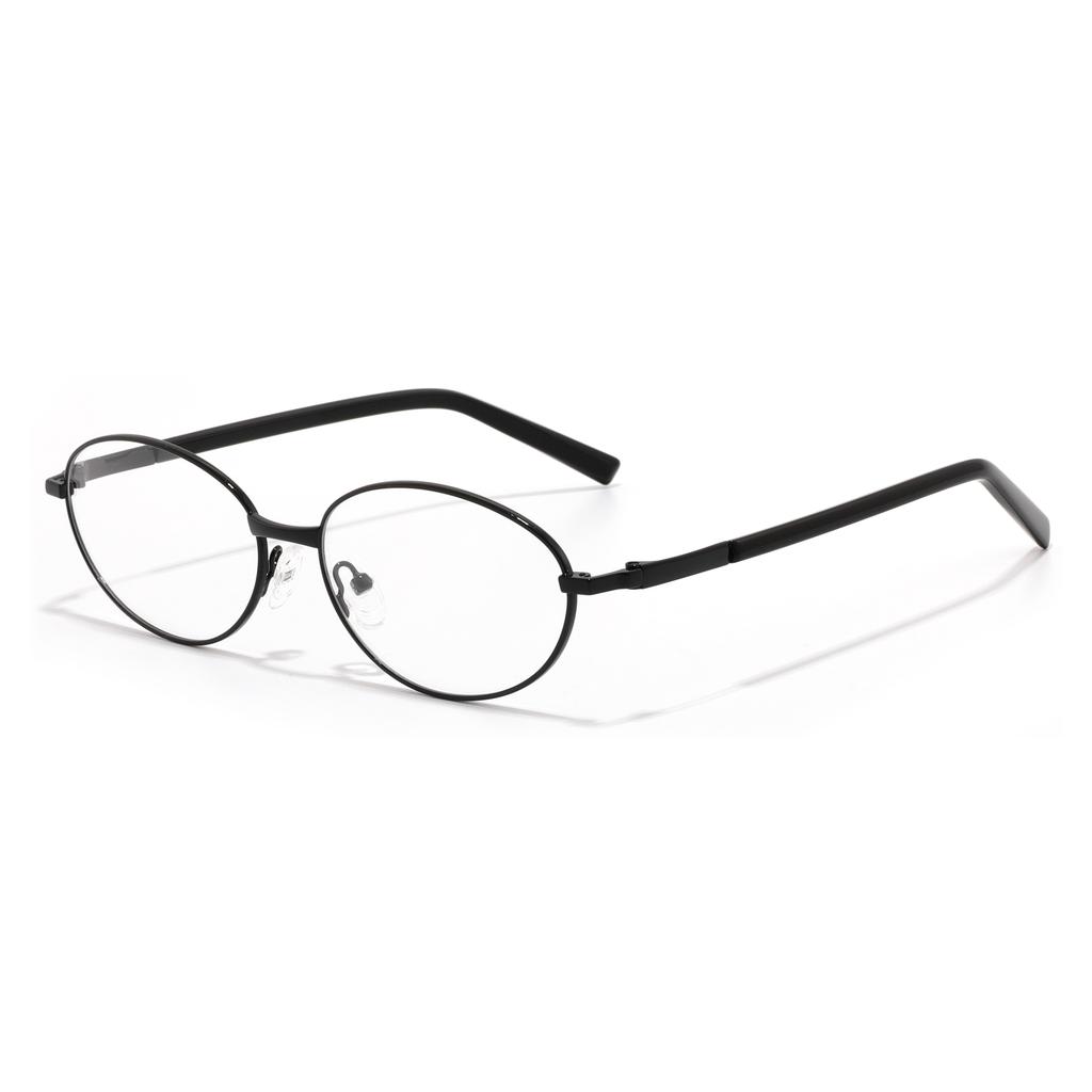 Vintage Old Money Aesthetic Oval Fake Glasses Frame Men Women Korean Style Luxury Brand Design Optical Prescription Eyeglasses