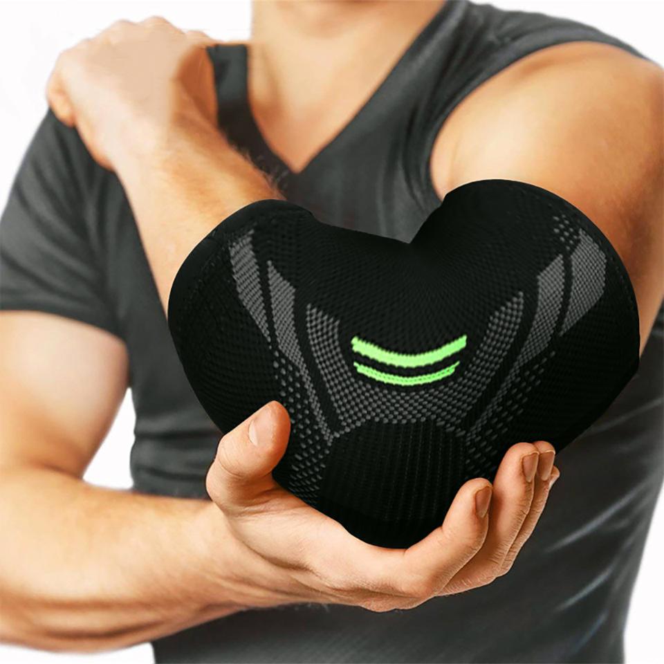 1Pcs Elbow Brace Compression Support Tendonitis Tennis Basketball Volleyball Elbow Protector Reduce Pain Elbow Pad Men