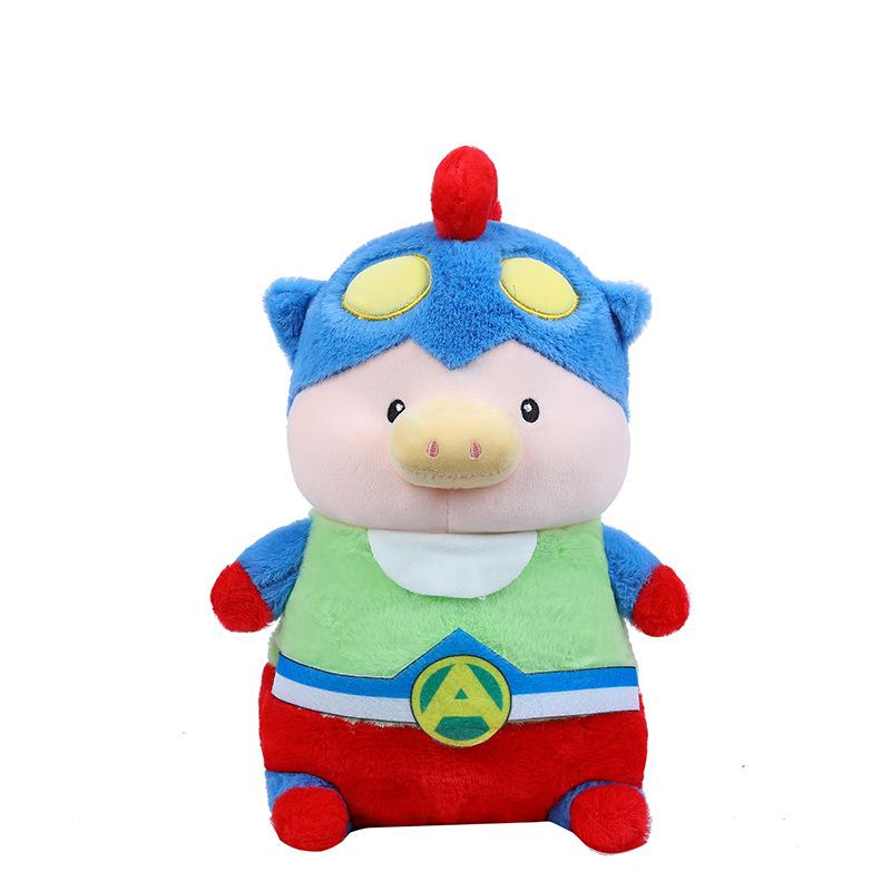 Salted Egg Superman Transforms into Pig Doll Muscle Batman Pig Plush Toy Children's Sleeping Pillow