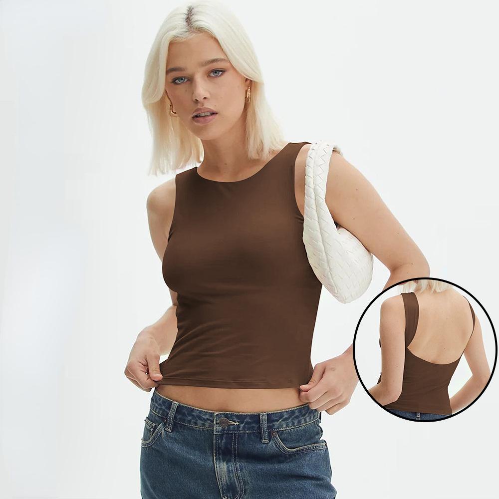 

Y2K новый женский сексуальный жилет с открытой спиной, тонкий короткий топ Spice Girl Pure Wind BM XS