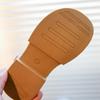 Children PU Leather Shoes Patent Leather Girl's Flat Shoes Black Beige Vintage School Toddler Kids Princess Shoe