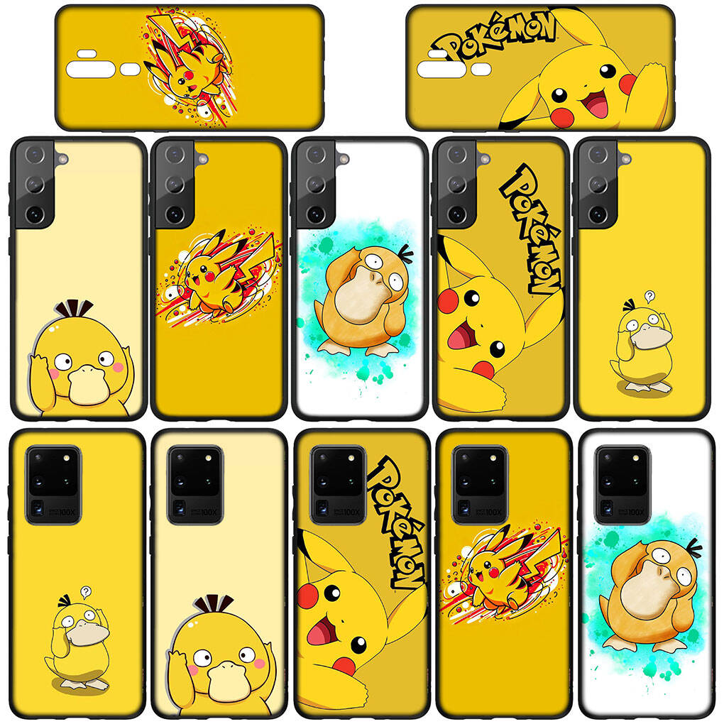 Pouzdro na telefon pro iPhone 17 16 15 Plus Xiaomi Poco F8 F7 X7 X6 M8 C85 C75 Redmi Note 14 12 11 13 Pro Max A4 14C 13C 15C Psyduck Pokemon GO Pikachu Kryt