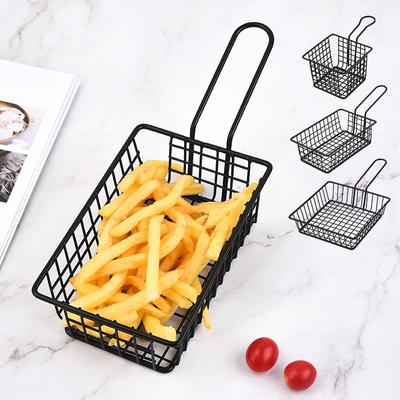 Kitchen Fries Basket Snack Bucket Fried Chicken Chip Storage Basket Food Frying Baskets Oil Strainer 3 Style Tableware Container