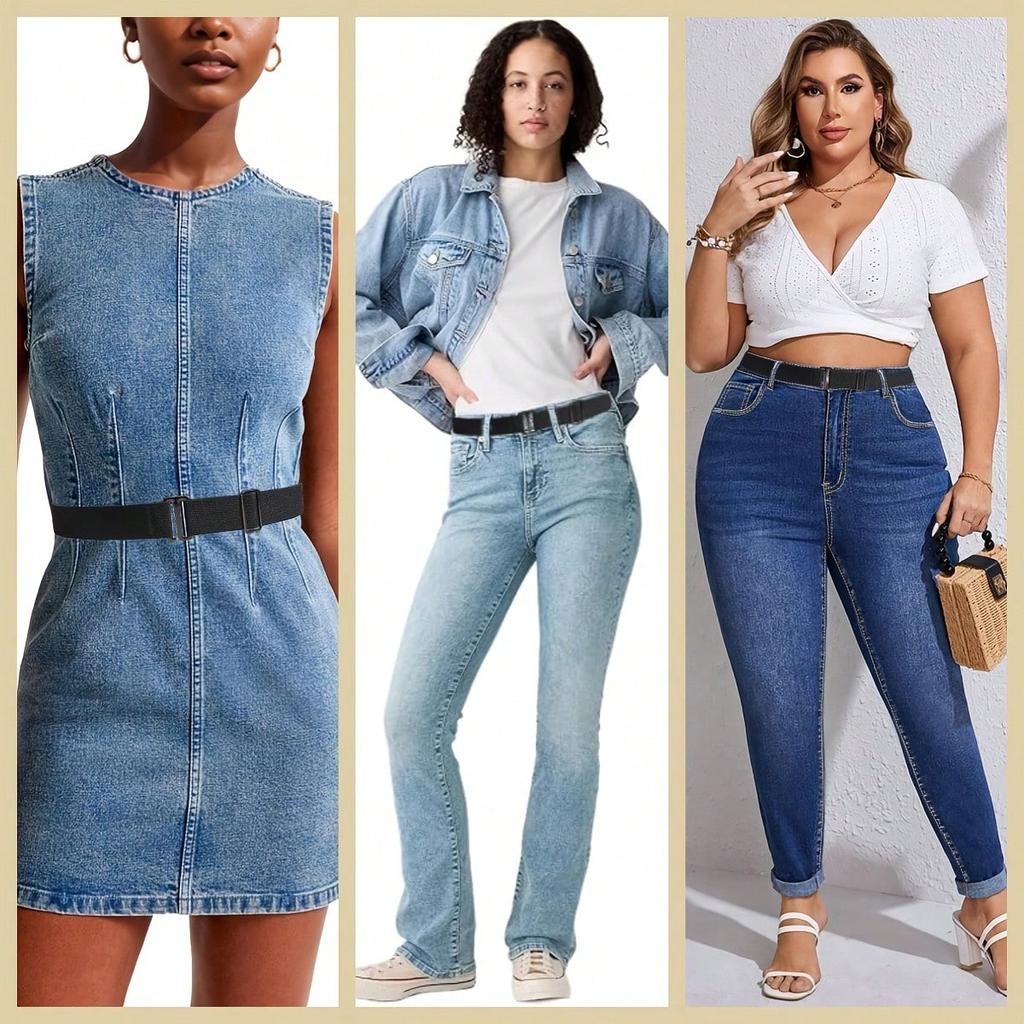 Women's Invisible Elastic Belt, No Buckle Stretch Waist Band, Simple Versatile Adjustable Waist Belt for Jeans Dresses