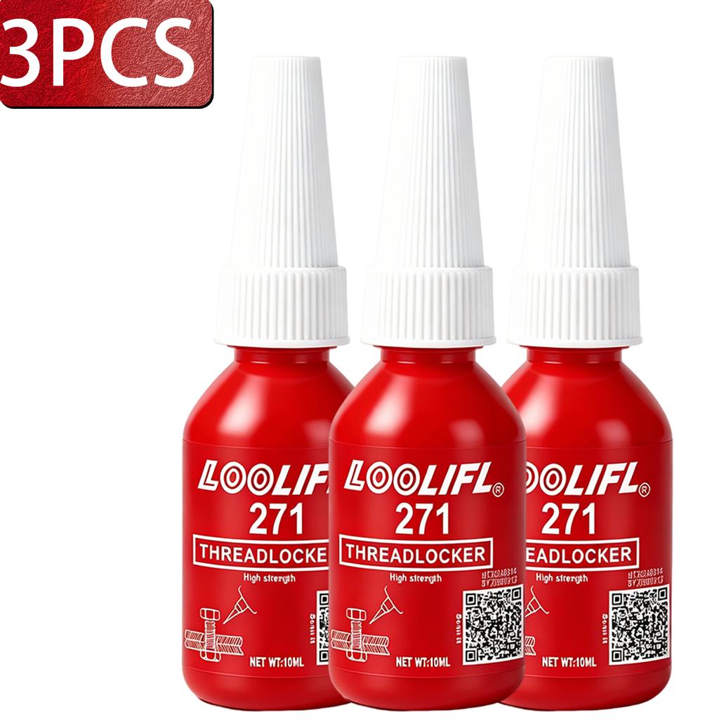 LOOLIFL 243 271 272 263 262 Thread Locker Blue Red Medium Strong Strength Threadlocker Fasteners Metals Anaerobic Screw Glue Thread Lock3