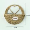 Hand-Woven Wall-Mounted Wicker Flower Basket Decoration