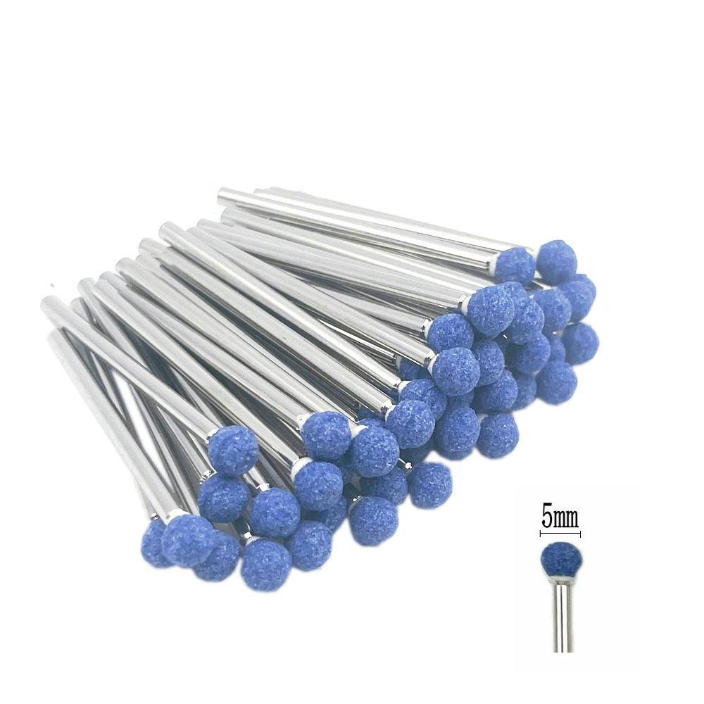 50pcs/set  Dental Stone Grinder Polisher Burs For Contouring Shaping Porcelain Dental Rotary Stone Polisher 2.35mm Shank