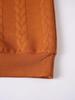 European Men's High Collar Jacquard Sweater - Solid Color, Autumn/Winter Fashion