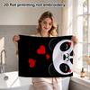 Blushing Panda Absorbent Bath Towel, Lovely Heart Cartoon Shower Towel