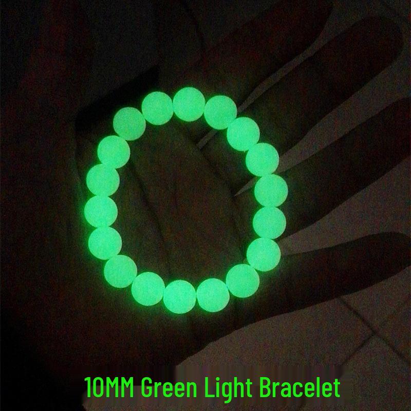Świecąca w ciemności bransoletka dla par - Fluorescencyjny kamień Nocna Perła dla mężczyzn i kobiet