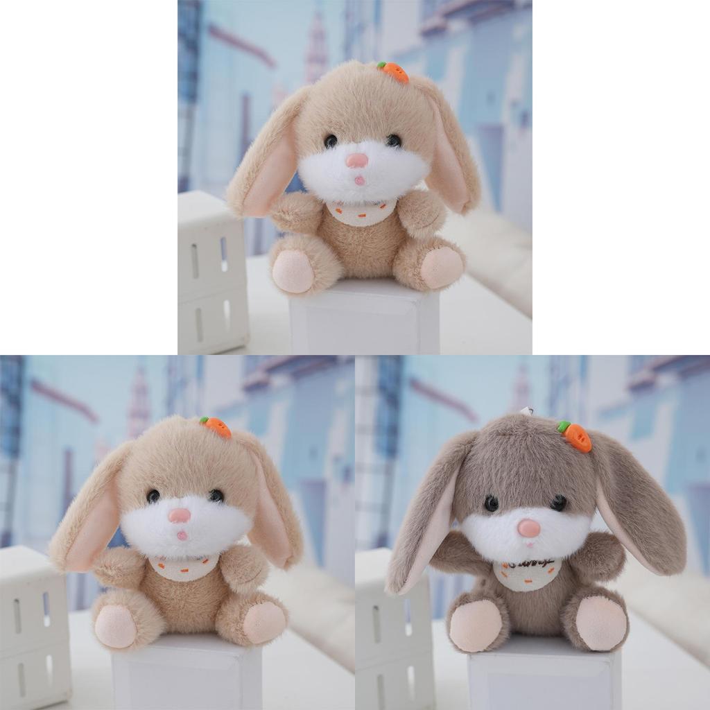 Rabbit Plush Toy Keychain With Soft Polyester Material For Bag Decor And Gift For Kids