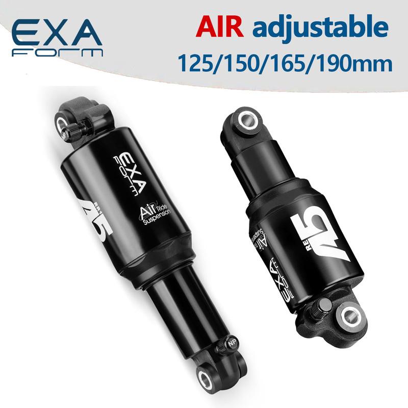 EXA Formato A5 165MM 125mm 150mm 190mm RR1 Re Cámara de Aire Amortiguador Trasero Para Bicicletas de Montaña Amortiguador MTB Ajustable