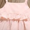 Infant Baby Girls Kids Straps Ruffle Tops T Shirt+Pants+Headband Outfits Set