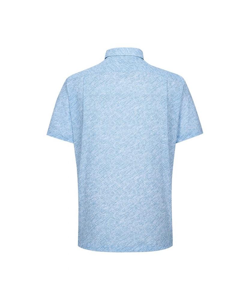 Dagseusyeocheu Polyester Blend No-Care Print Stretch Short Sleeve Shirt_Dls1Shds150B1