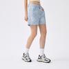 New MLB MONOGRAM Collection New York Yankees SS25 Denim Shorts Women's Light Blue 3FDPM0253-50BLL