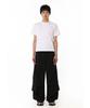 BOUNDARY Multi-Pocket Shirred Nylon Pants [Black]
