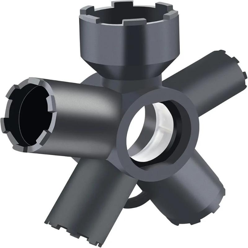 1 Stück Wasserhahn-Perlator-Schlüssel 10 in 1 ABS Wasserhahn-Perlator-Entfernungswerkzeug für Gewinde-Perlatoren/Perlatoren mit Gehäuse, Schnittkante & Rund