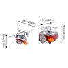 Picnic Card Type Camping Stove Foldable Portable Travel Cooking Stove Furnace for Outdoor Hiking Camping Picnic Accessories