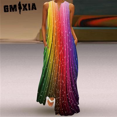 Moda dama vara primavara fara maneci rochii casual cu decolteu in V