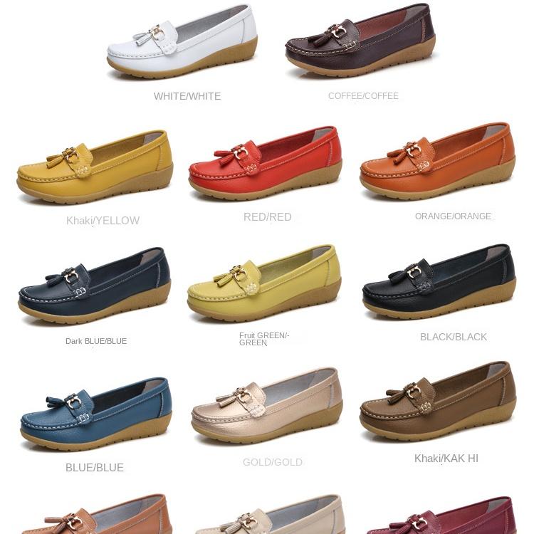 Jarní boty pro maminky Ploché boty pro volný čas Slip on Soft Shoes Plus Size